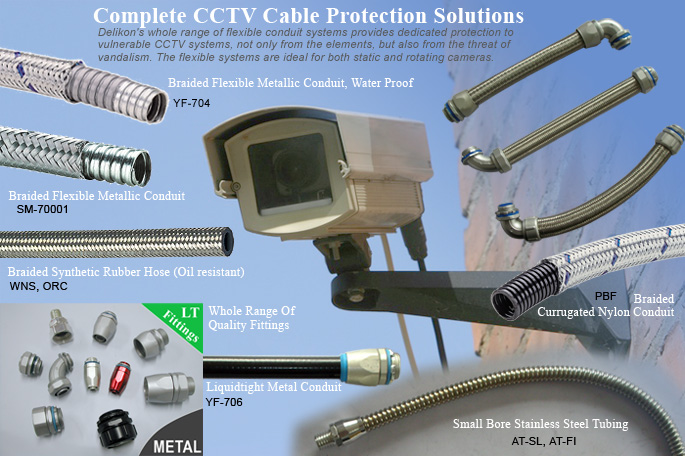 Delikon Flexible Conduit System For Complete CCTV Cabling Protection Solutions