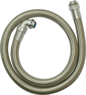 Wire over-braided conduit system