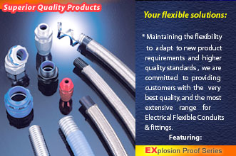 Flexible conduits and fittings