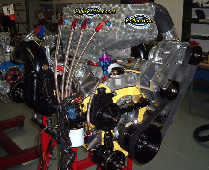 Racing Car Engine High Performance Braided Hose