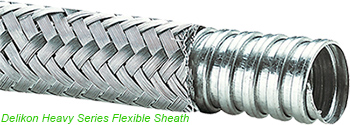 Delikon Heavy Series Flexible Sheath. Delikon Steel mill automation wiring interference shielding high temperature heavy series over braided flexible sheath bar rolling mill AUTOMATION WIRING HIGH TEMPERATURE emi rfi esd shielding heavy series over braided flexible metallic conduit for industry heat treatment equipment wirings