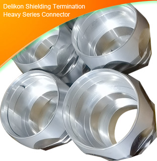Delikon Heavy Series Connector provides a shielding termination that provides a low impedance path to ground, ensuring high shielding effectiveness of the system. Delikon Heavy Series Connector makes sure the shields are bonded and grounded to equipment enclosure or electric cabinet.