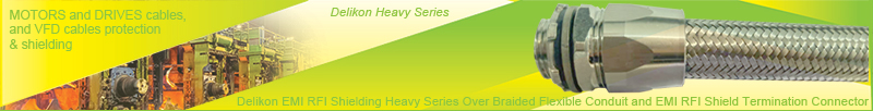 Delikon EMI RFI Shield Termination Heavy Series High Temperature Connector is built to perform in metals hot and dusty environments.